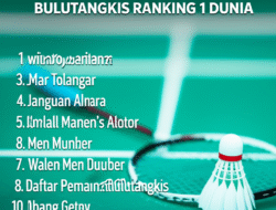 Daftar Pemain Bulutangkis Ranking 1 Dunia
