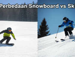 Perbedaan Snowboard vs Ski