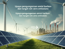 Upaya pengurangan emisi karbon dan target net-zero emissions