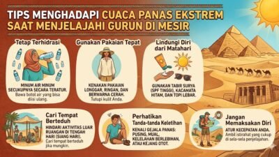 Tips Menghadapi Cuaca Panas Ekstrem Saat Sedang Menjelajahi Gurun Di Mesir